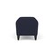 Lesro Siena Lounge Reception Loveseat Bench, Black, OH Navy Upholstery SN6001 - alternate 3
